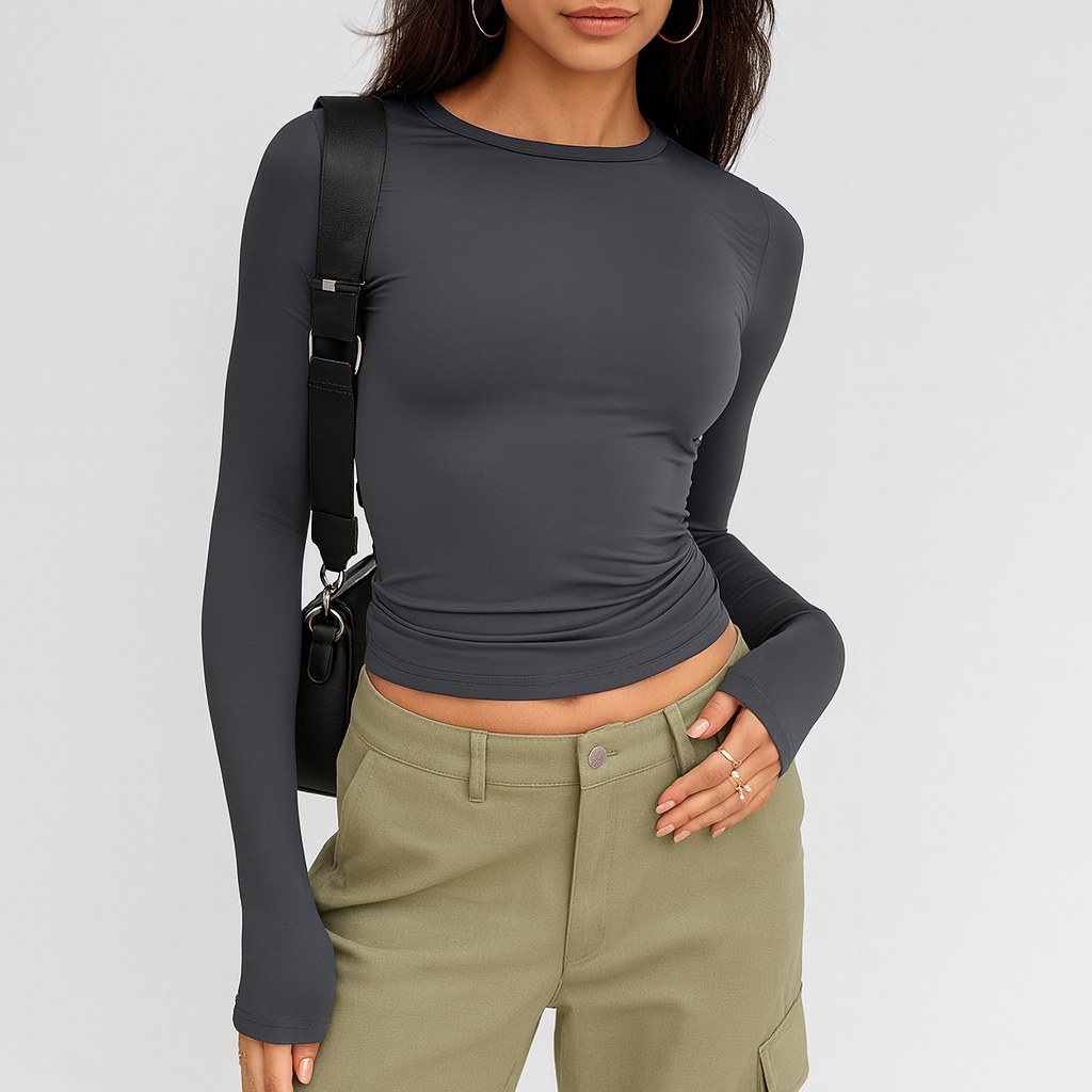 Essential Stretch Long Sleeve Tee