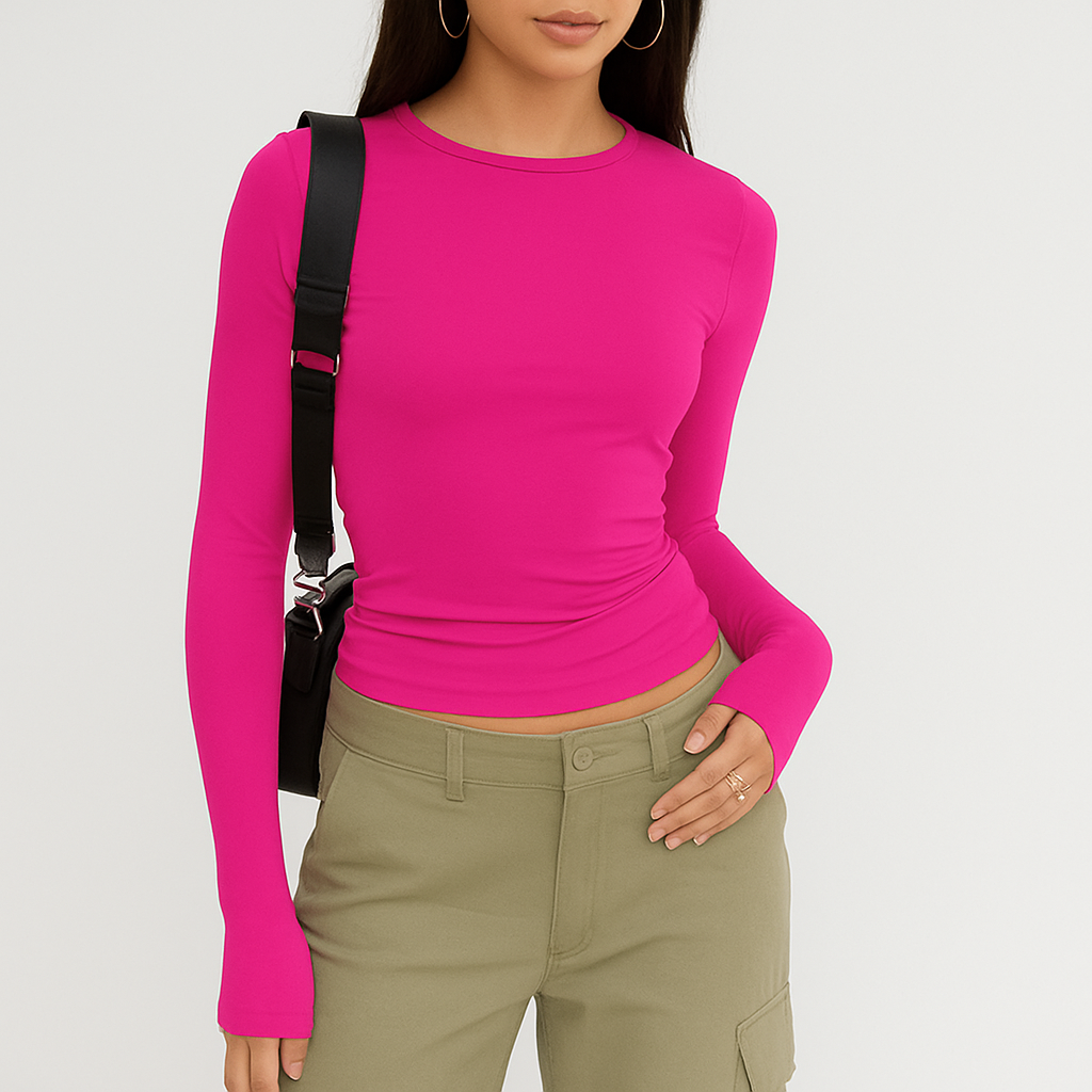 Essential Stretch Long Sleeve Tee