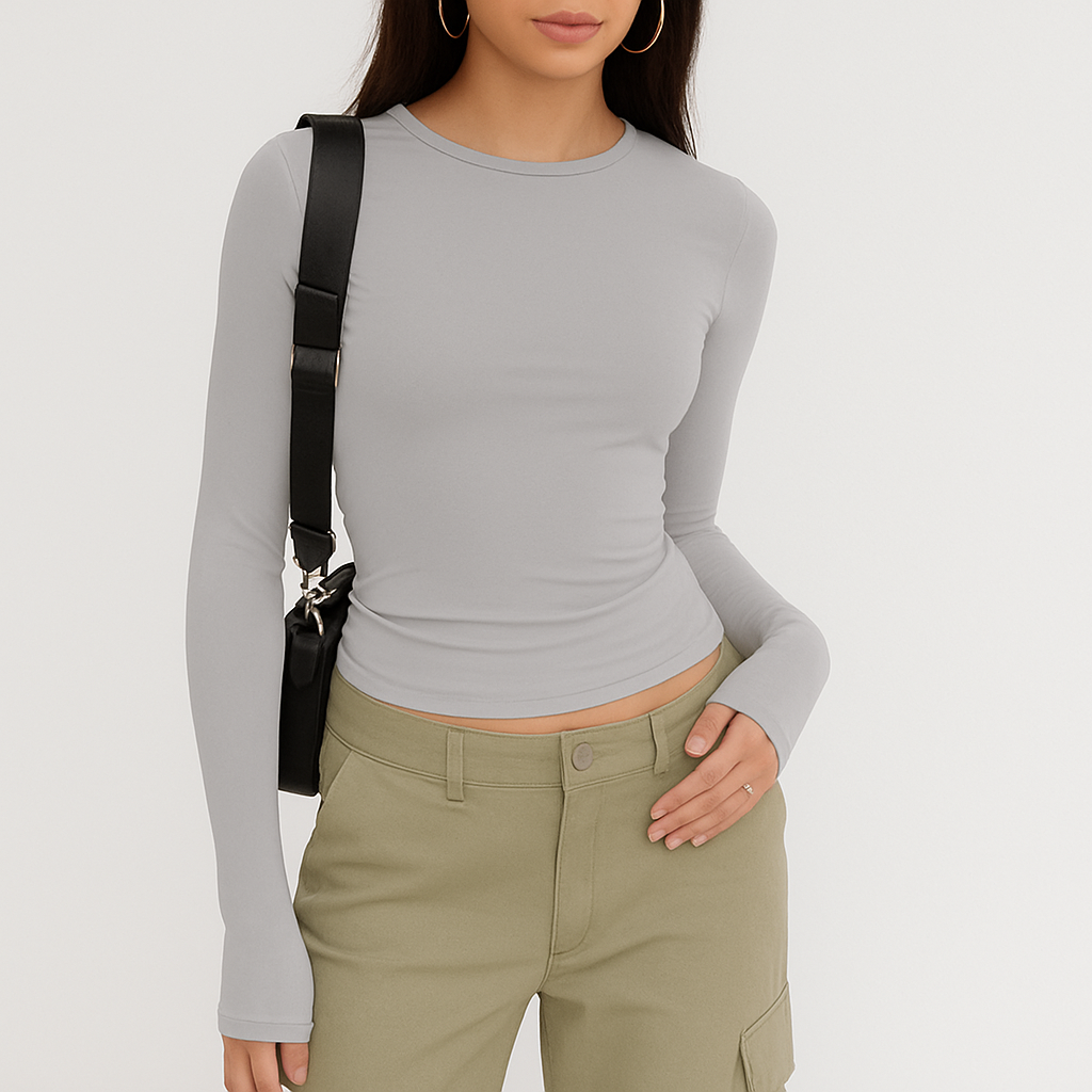 Essential Stretch Long Sleeve Tee
