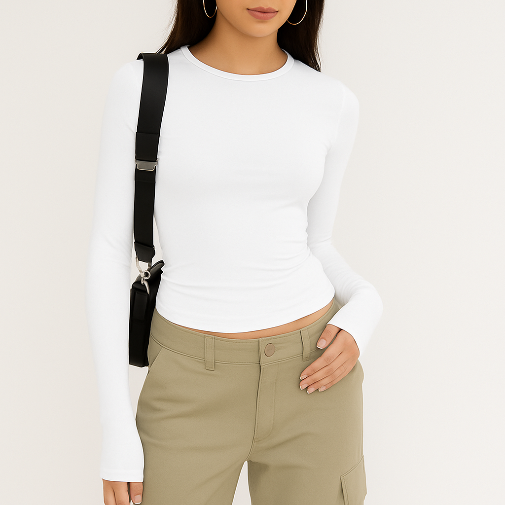 Essential Stretch Long Sleeve Tee