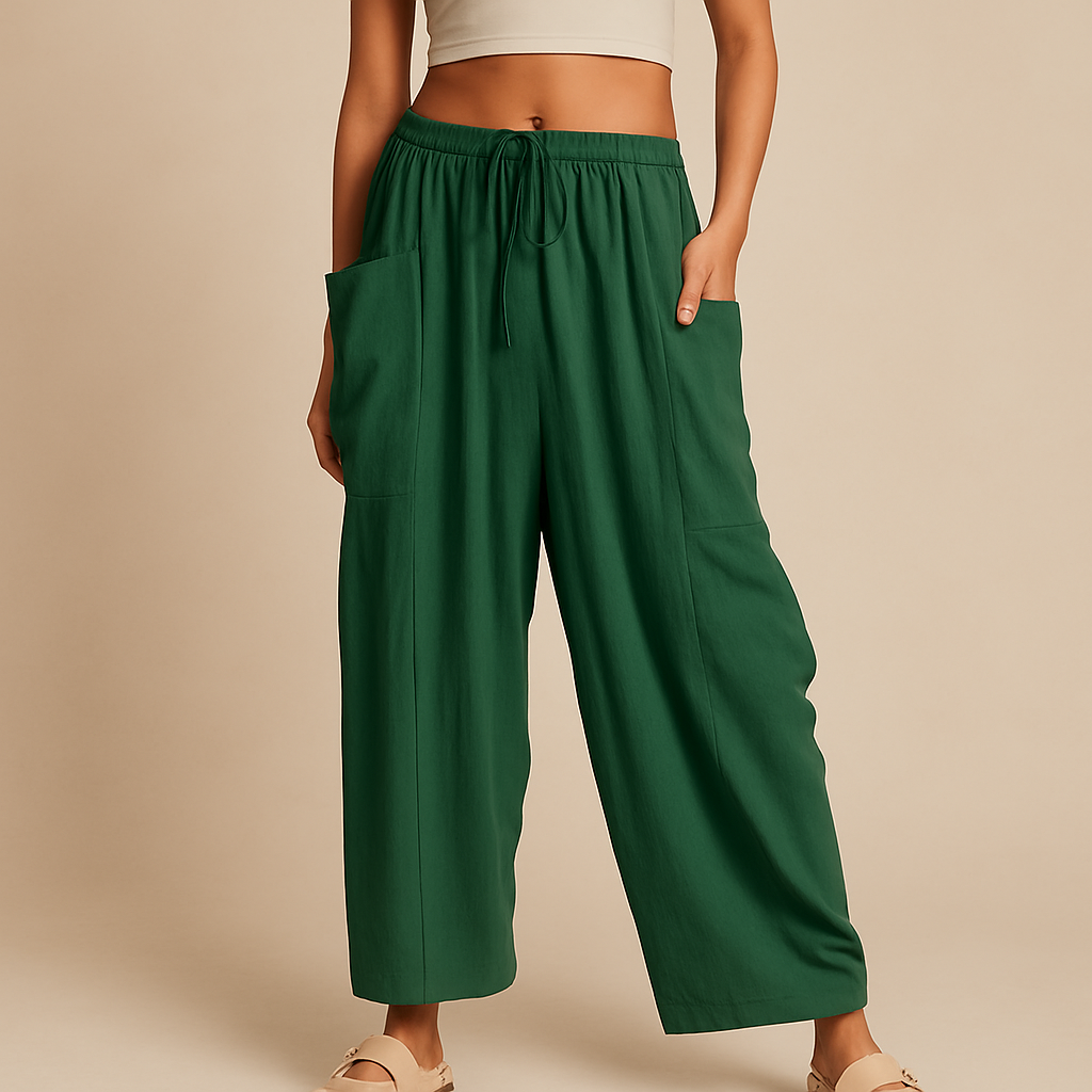 Oravie’s Linen Wide-Leg Harem Pants