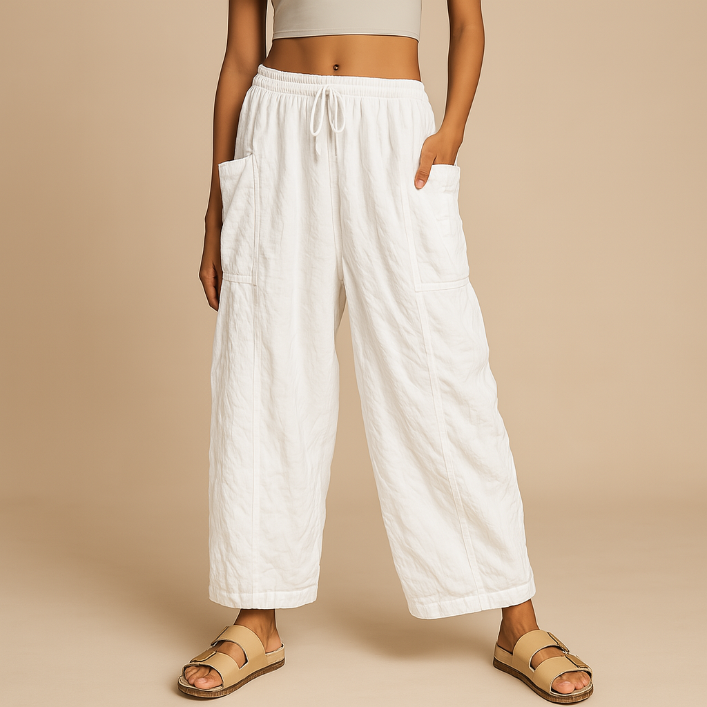Oravie’s Linen Wide-Leg Harem Pants