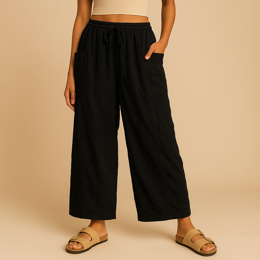 Oravie’s Linen Wide-Leg Harem Pants