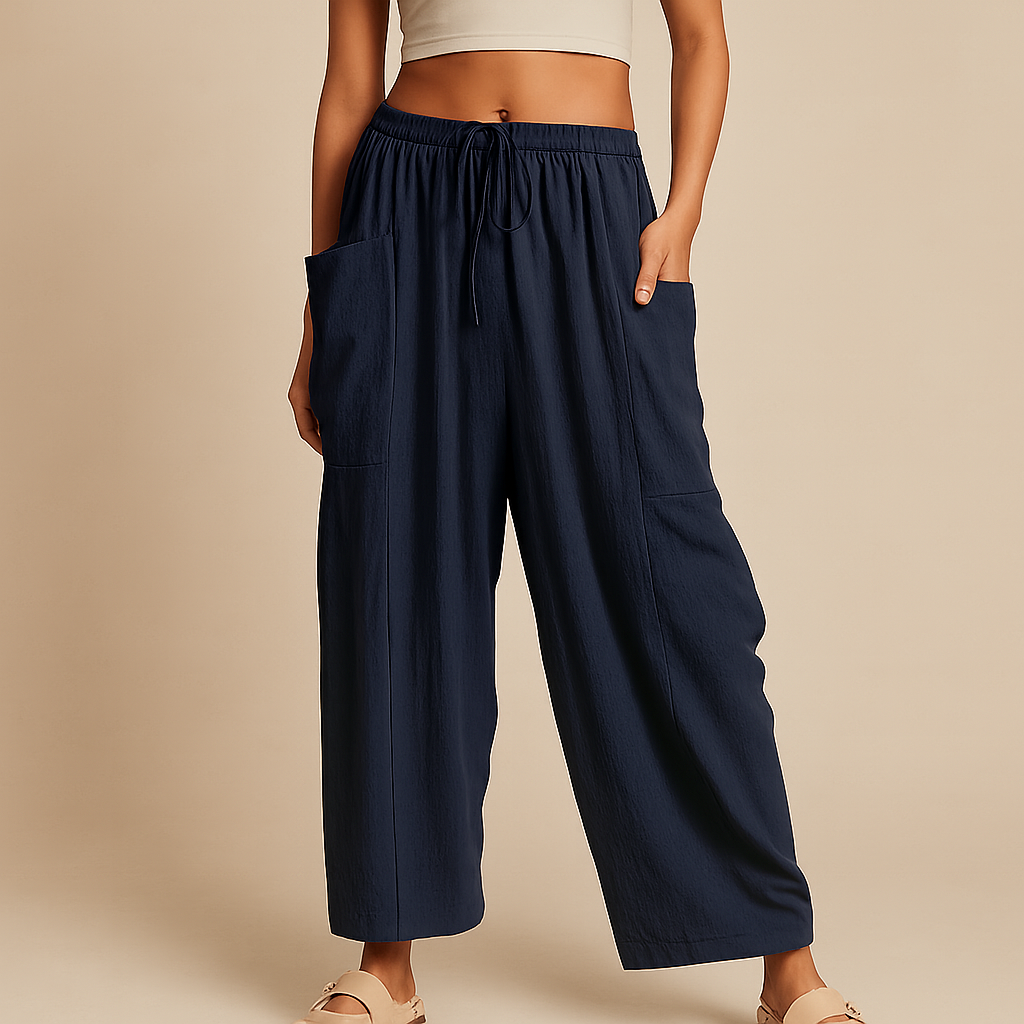 Oravie’s Linen Wide-Leg Harem Pants